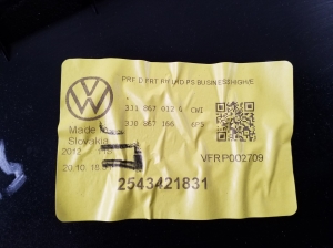 Volkswagen Passat B9 (2023–2026) Front door panel 3J1867012G - 2