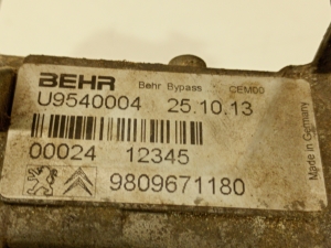 Land Rover Evoque (2011–2018) AGR-Ventilkühler 9809671180 - 5