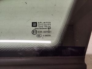 Opel Zafira B (2005–2014) Front body quarter glass 43R007951 - 2