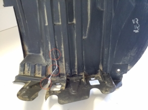 NISSAN Navara (2005–2015) Radlaufschale Radhausverkleidung vorne 63841EB000 - 2