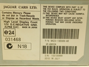 Jaguar XF (2008–2016) Ekraan 9x2310e889ab - 2