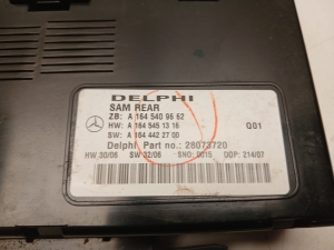 Mercedes Benz ML-Class 164 (2005–2011) SAM -plokk A1645409662 - 2