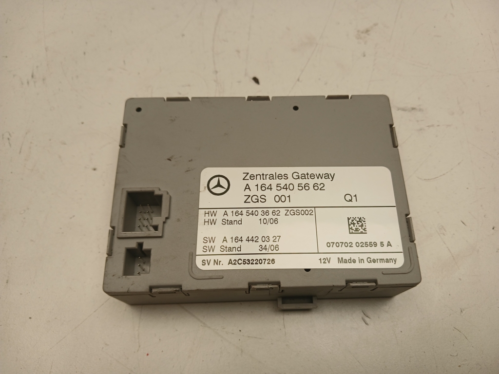 Mercedes Benz ML-Class 164 (2005–2011) Gateway vadības modulis A1645405662 Mercedes Benz ML-Class 164 (2005–2011) Gateway vadības modulis A1645405662