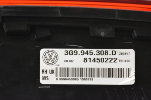Volkswagen Passat B8 (2014–2023) Rückleuchte Heckleuchte innen 3G9945308D - 3